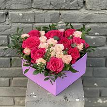 Цветочная композиция из Розы в коробке #REPLACE_PRED# Уральском