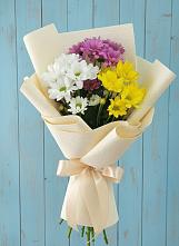 Букет цветов из:  Хризантемы в Уральском