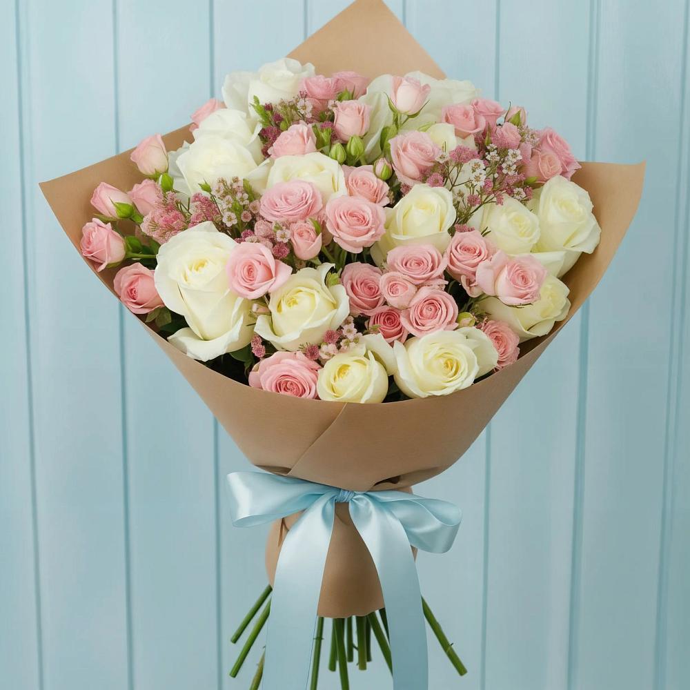 Букет цветов из: Розы в Уральском