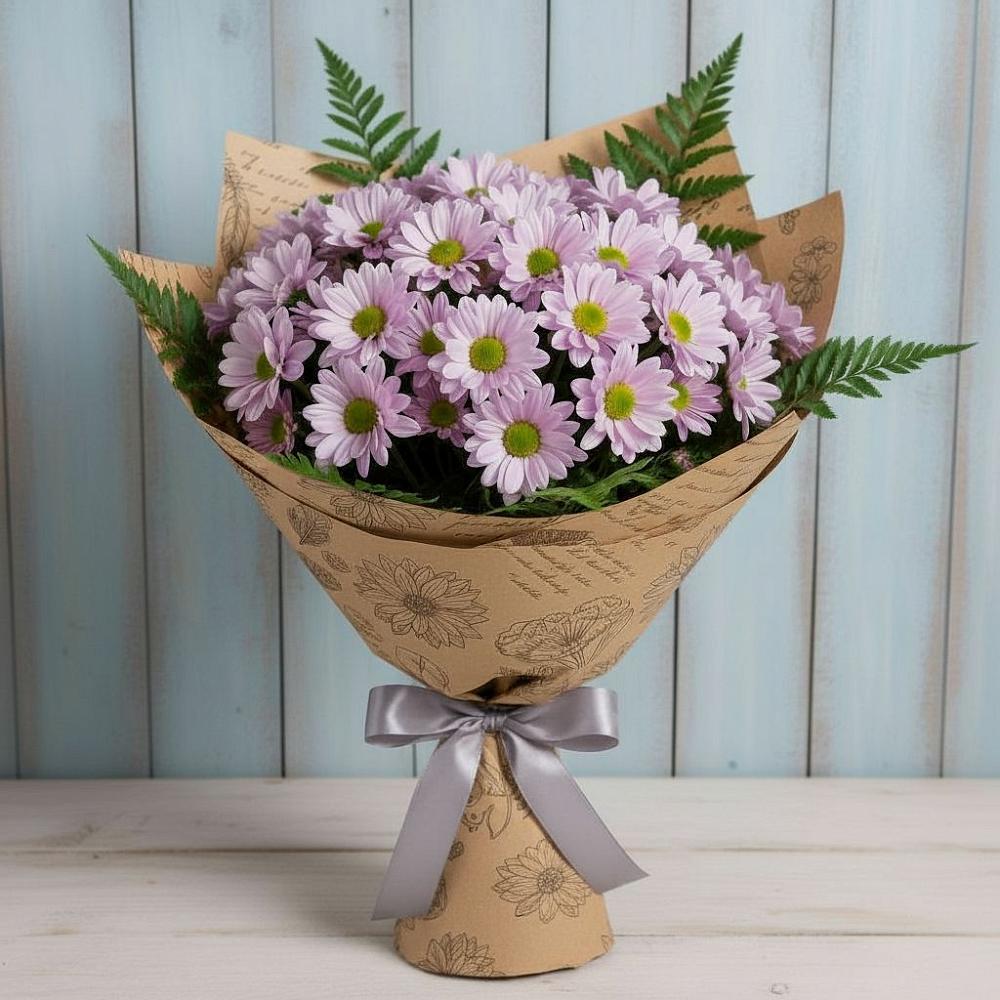 Букет цветов из: Хризантемы в Уральском