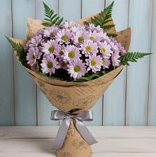 Букет цветов из:  Хризантемы #REPLACE_PRED# Уральском