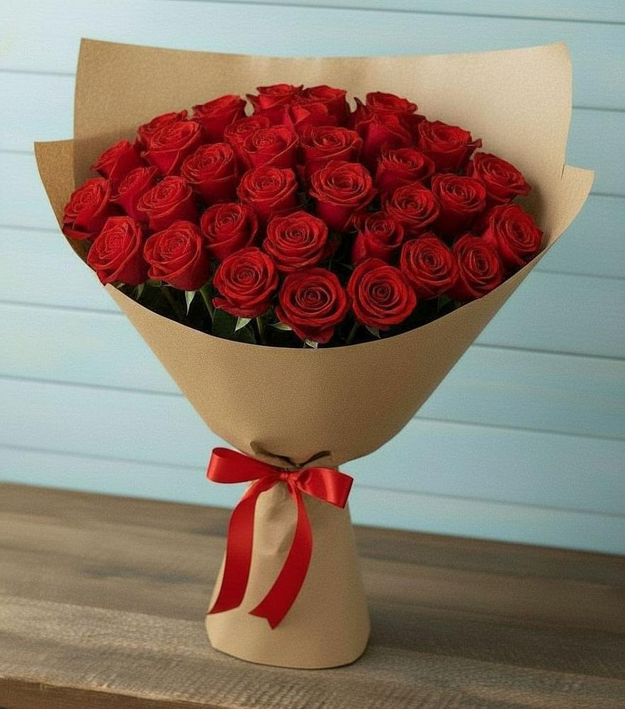 Букет Красные розы Милано в Уральском