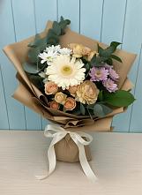 Букет цветов из:  Герберы и Хризантемы в Уральском