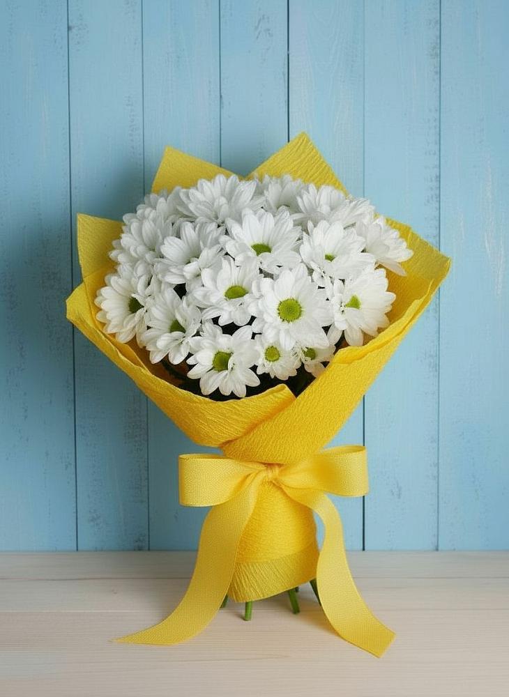 Букет цветов из: Хризантемы в Уральском