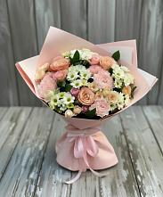 Букет цветов из:  Гвоздики, Розы и Хризантемы #REPLACE_PRED# Уральском
