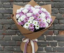 Букет цветов из:  Хризантемы в Уральском