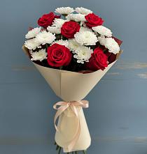 Букет цветов из:  Розы и Хризантемы в Уральском