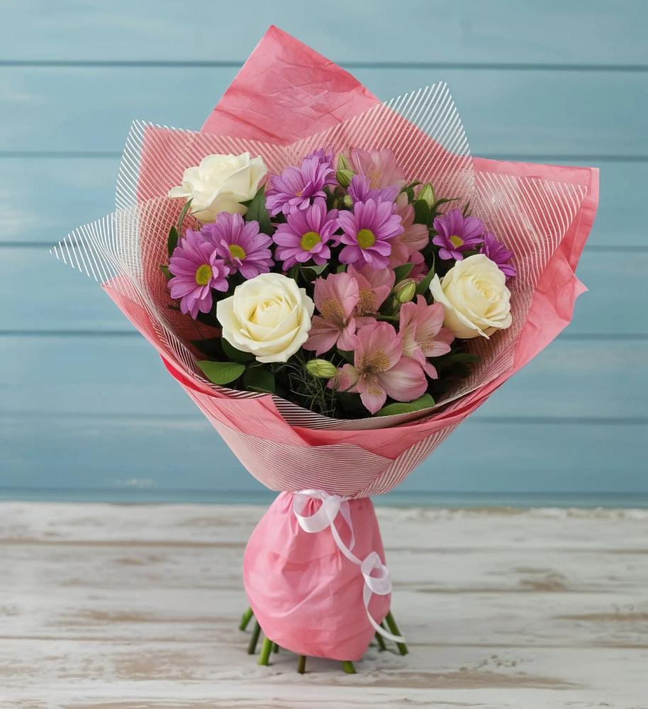 Букет цветов из: Герберы в Уральском